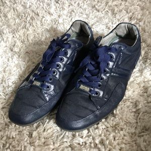 Hugo Boss sneakers navy worn in good condition.